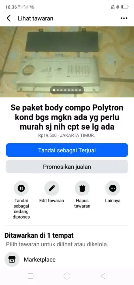 Se paket body audio compo lawas Polytron mgkn ada yg perlu murah sj