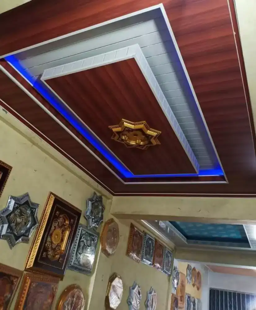 Plafon pvc terpasang elegan