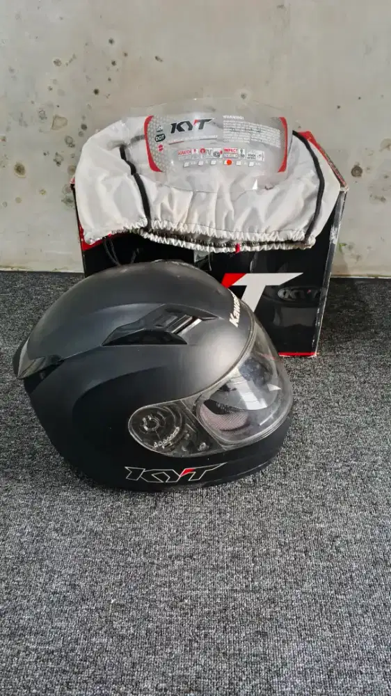 HELM KYT FULLFACE BLACK DOFF