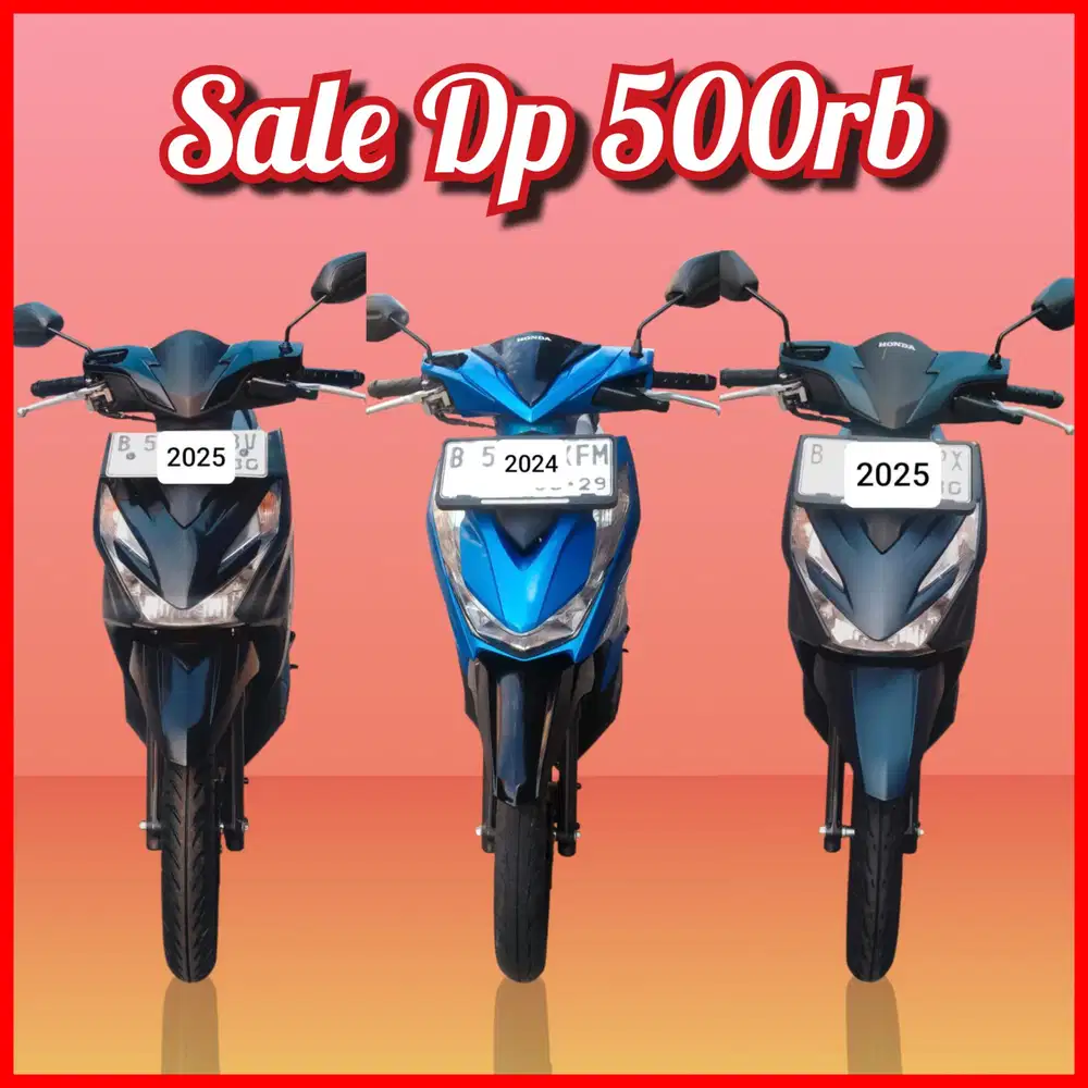 Dp 500rb Honda Beat Smartkey Deluxe Bi jelek KTP luar bs kredit street