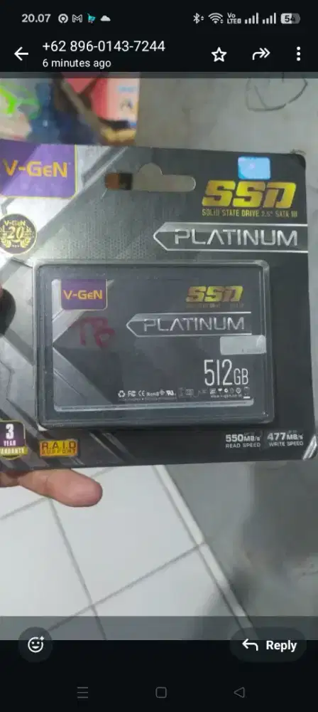 SSD V-Gen platinum 512gb