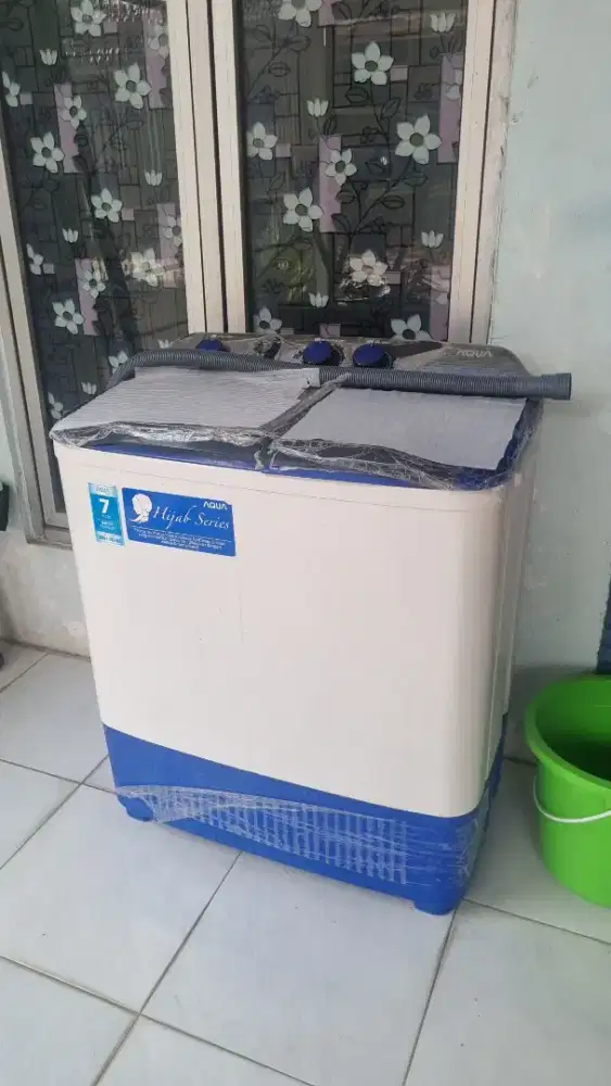 mesin cuci aqua 2 tabung 8kg