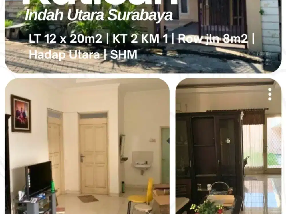 Dijual Murah Rumah  Kutisari Indah Utara Dekat Pusat kota Surabaya