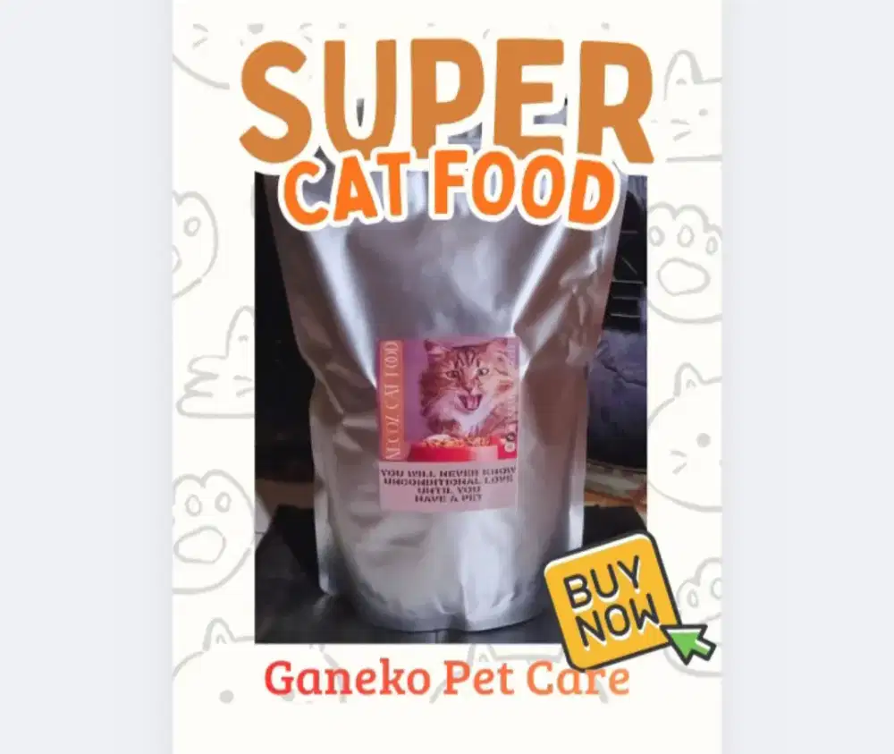 1KG PAKAN MAKANAN KUCING PENGGEMUK PERSIA REKOMENDASI CAT FOOD