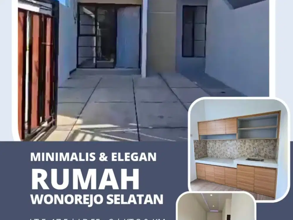Dijual Rumah Minimalis Modern Wonorejo Selatan Dekat Akses Tol