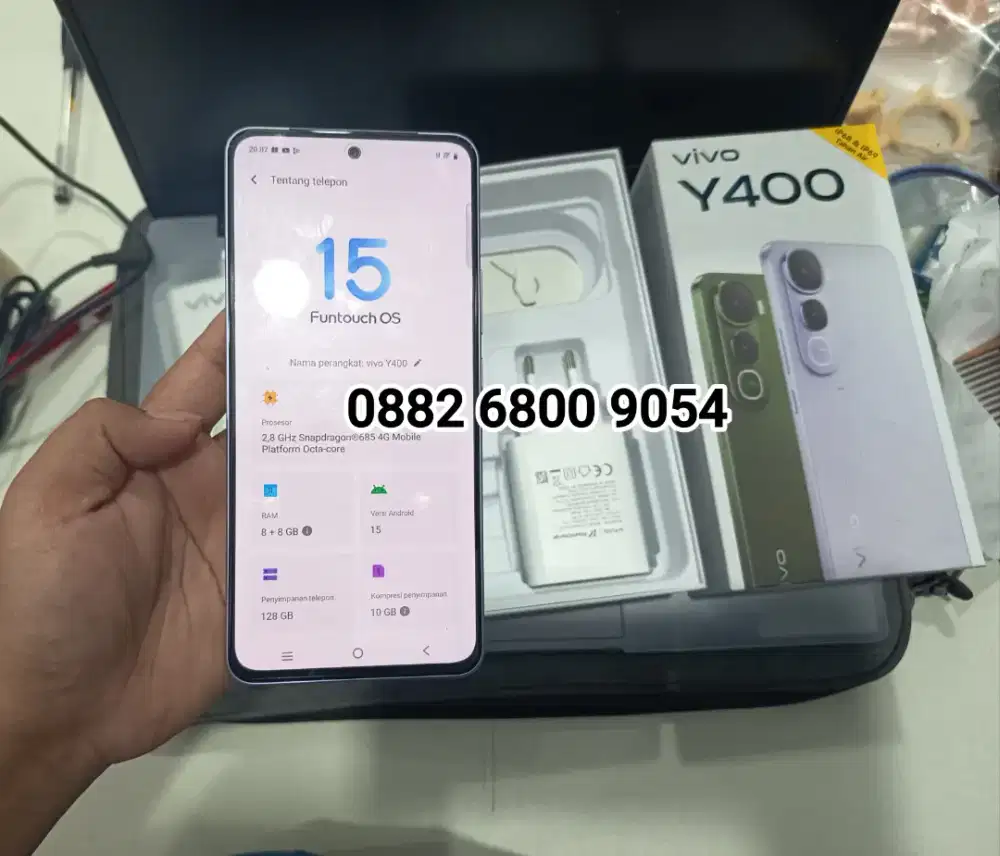 Second Like New Vivo Y400 8/128 ex resmi indonesia