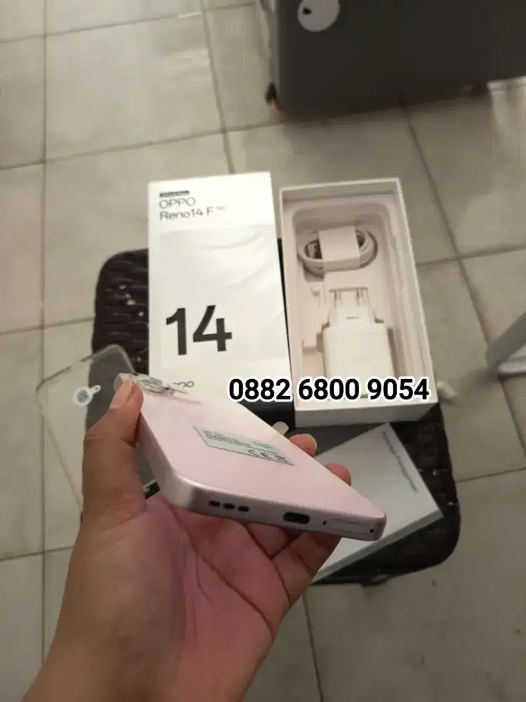 Second Like New Oppo reno 14f 5g 8/256 ex resmi indonesia