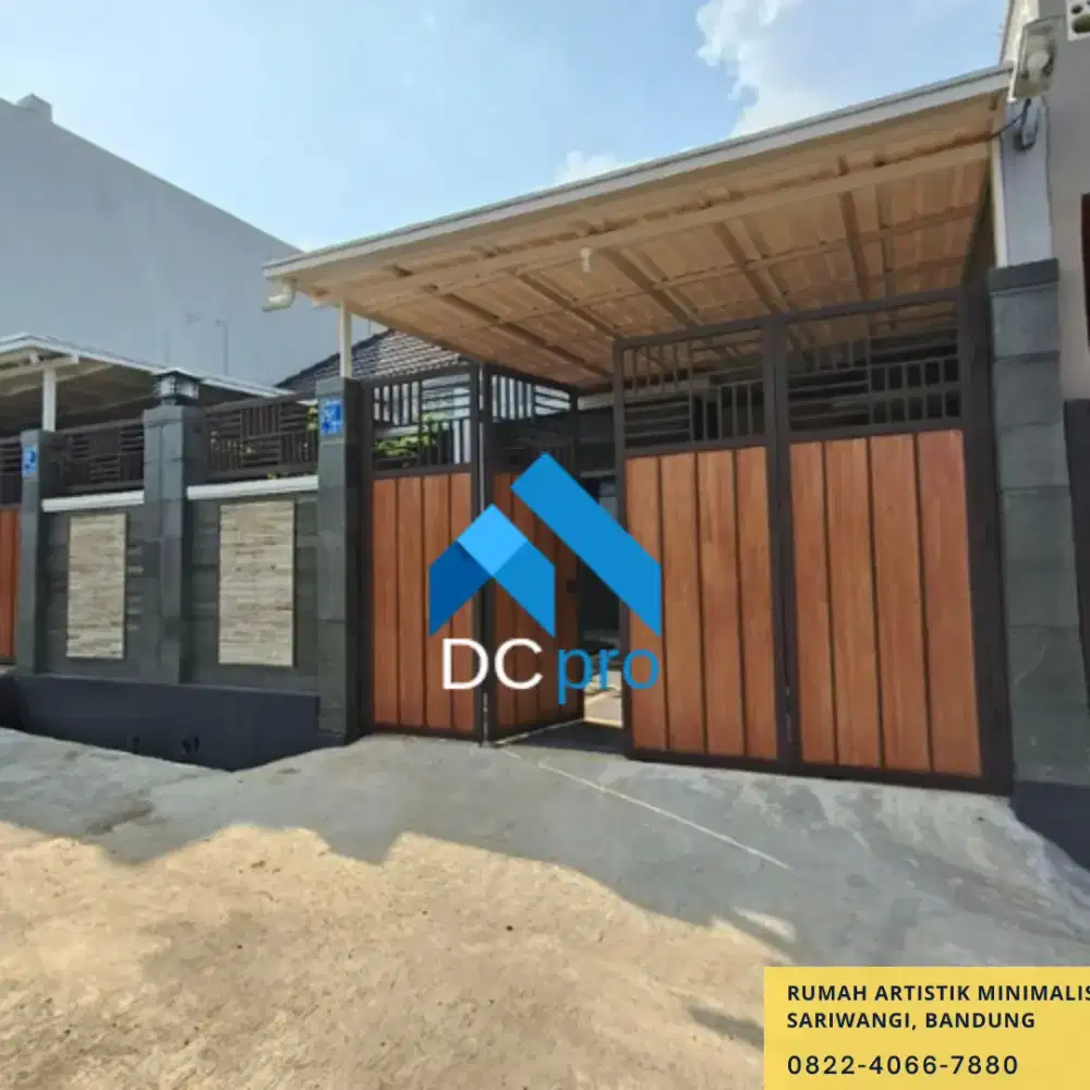 Rumah artistik minimalis Sariwangi dkt Gegerkalong pasteur