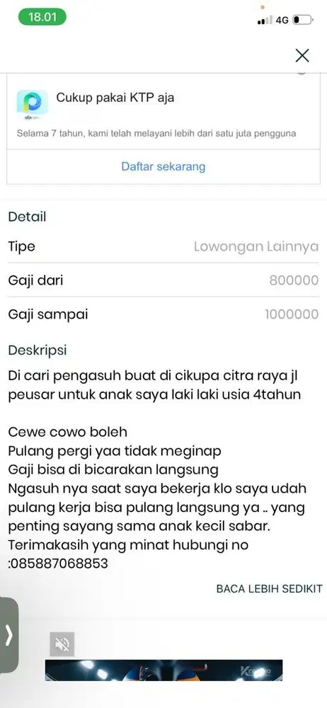 Pengasuh anak laki laki