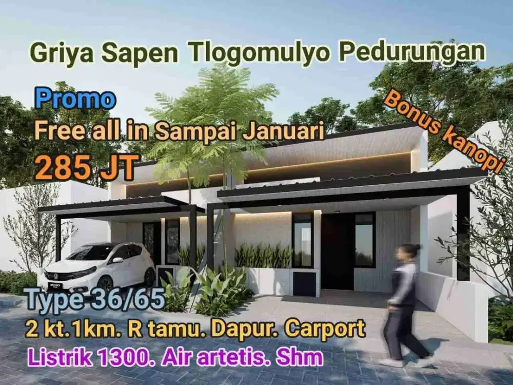 rumah murah 5 menit Gor Manunggal jati Pedurungan