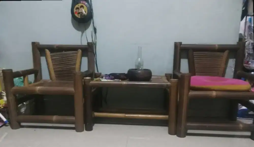 KURSI BAMBU SET