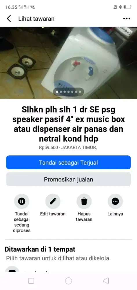 Slhkn plh slh 1 dr dispenser berkualitas panas dan netral /sblh nya