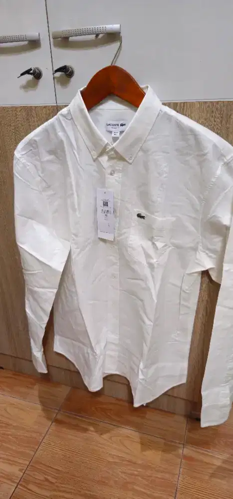 Lacoste White Long-Sleeve Shirt