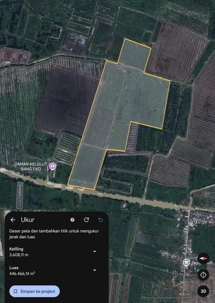 Dijual Lahan seluas 40 Hektar (BISA NEGO)