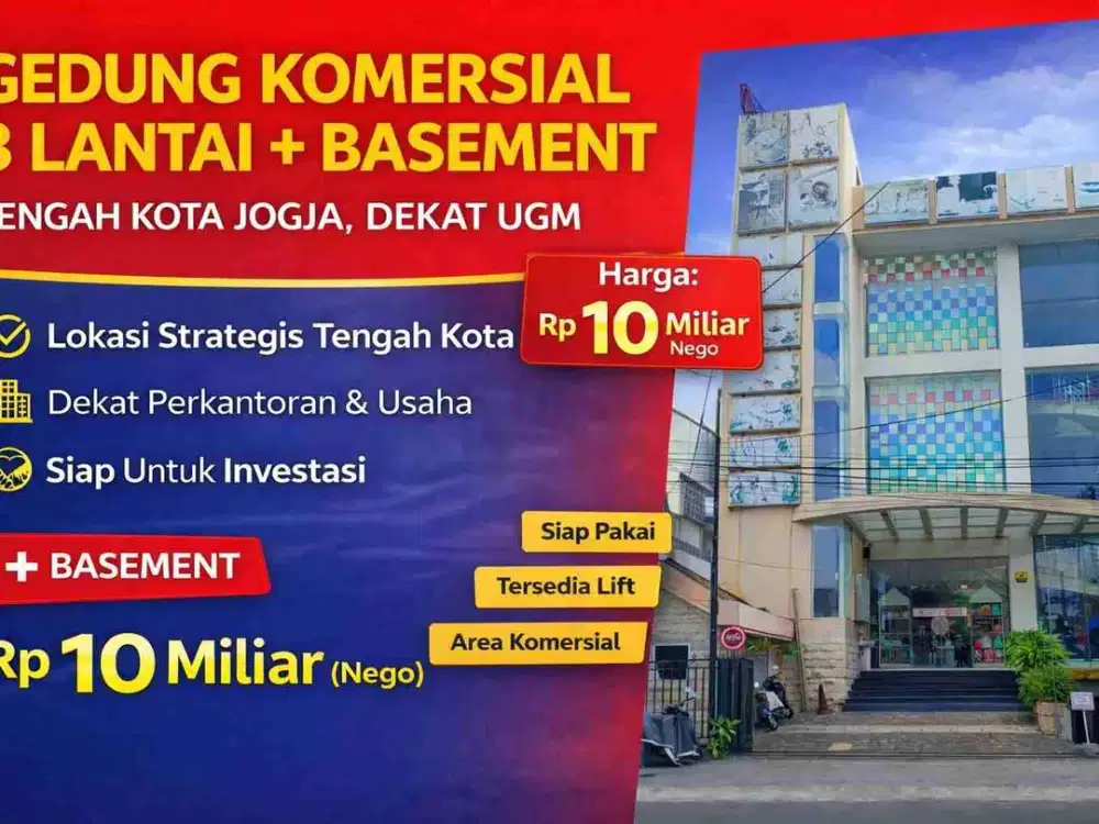 Aset Komersial Premium Tengah Kota Jogja – Siap Pakai, Dekat UGM