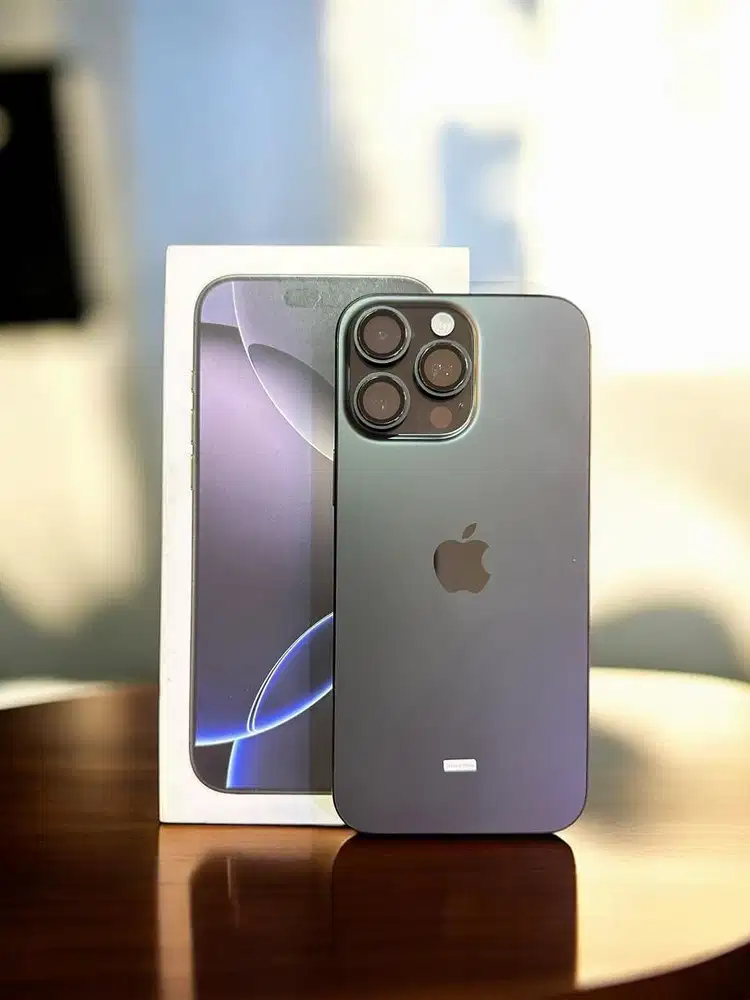 iphone 16 pro max 256gb BH100% iBox black titanium garansi panjang