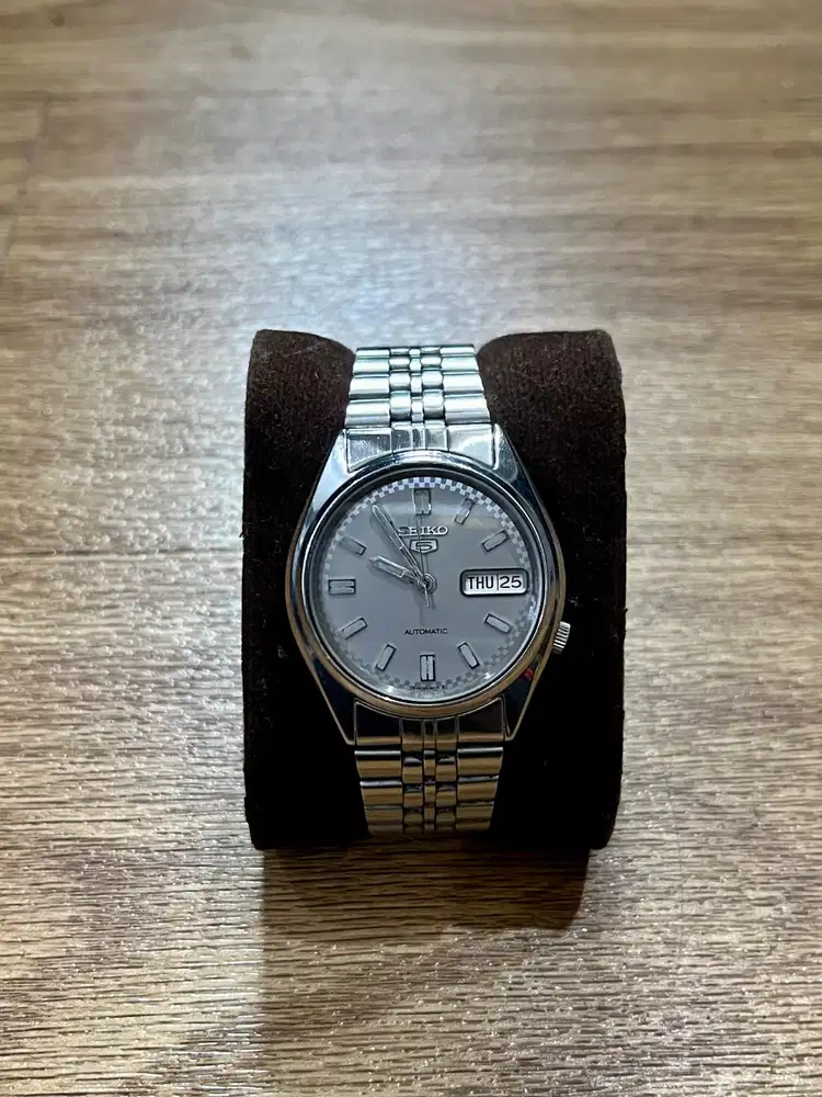 Seiko 5 vintage 1996 automatic checkered dial 21 jewels