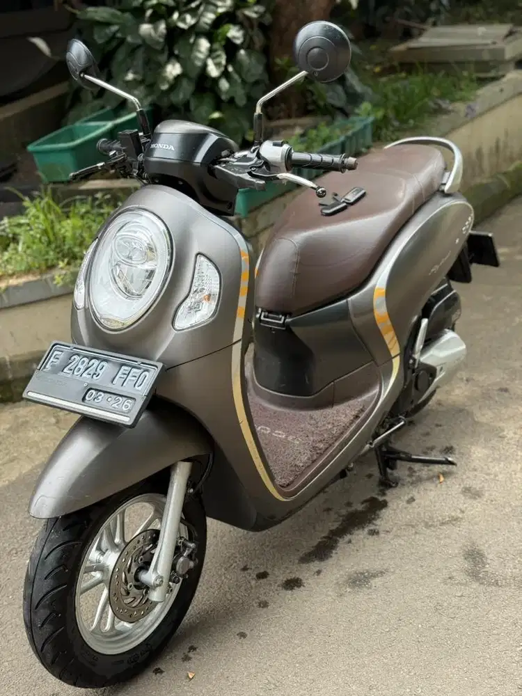 Honda Scoopy Keyless Thn 2021 Matte Brown Mulus