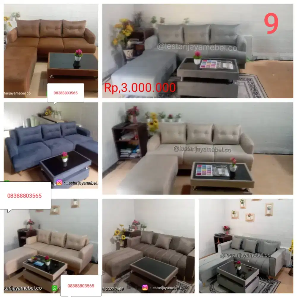 Sofa Tamu  bentuk L