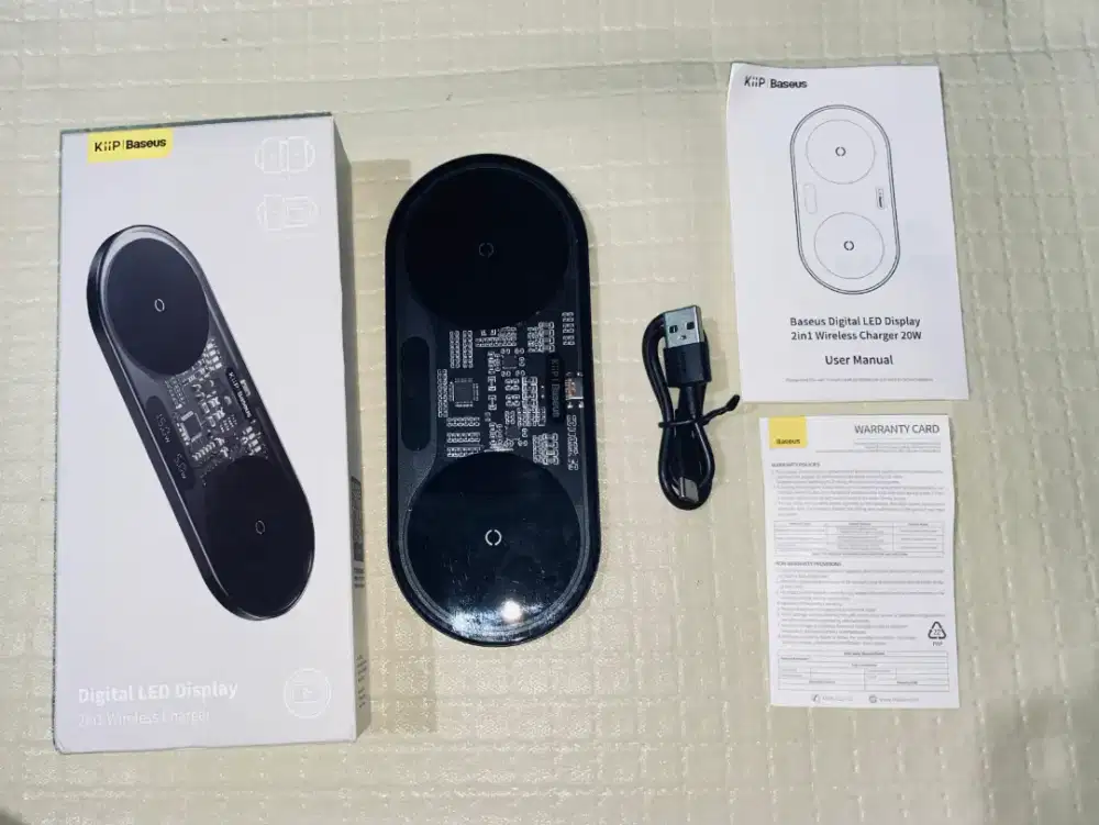 Wireless charger dock baseus 2 in 1