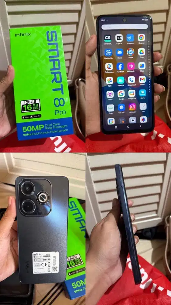 INFINIX SMART 8 PRO 8+8gb RAM, 128gb