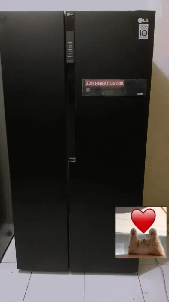 Kulkas side by side masih sgttt normal x apartmen merek LG