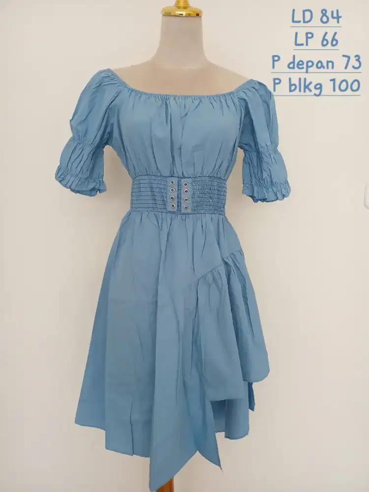 Baju terusan dress sabrina size L fit XL, preloved