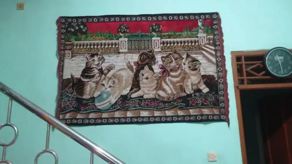 Karpet Dinding Gambar Kucing