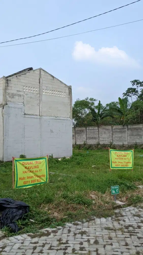 Dijual Kavling 2 x 72 m2, di Maryam Residence, Setu.