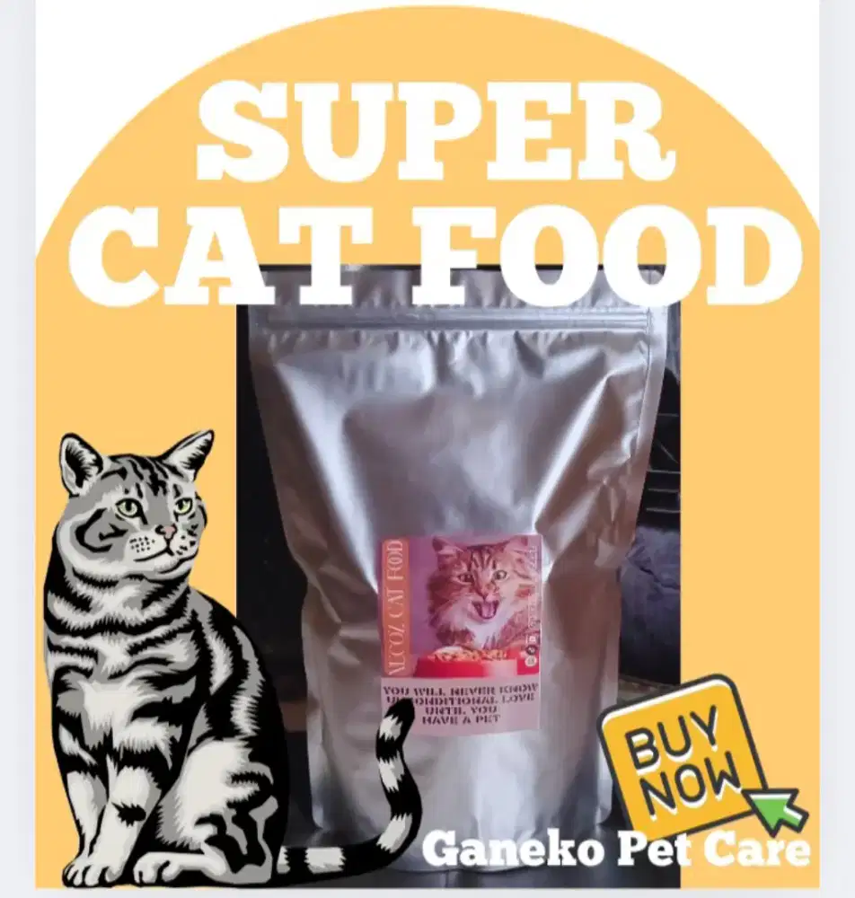 1KG PAKAN MAKANAN KUCING PENGGEMUK PERSIA REKOMENDASI CAT FOOD