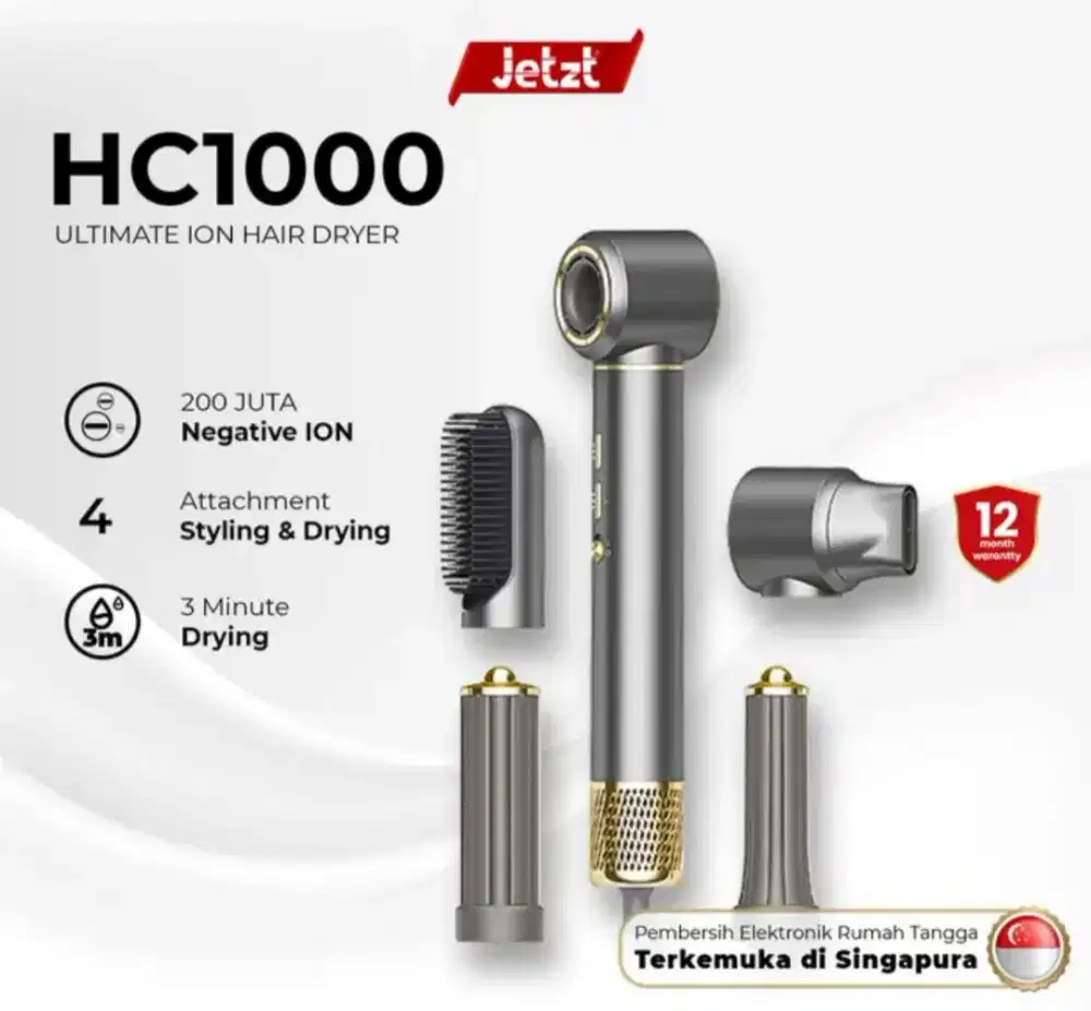 Dijual JETZT HC1000 Hair Dryer 3in1