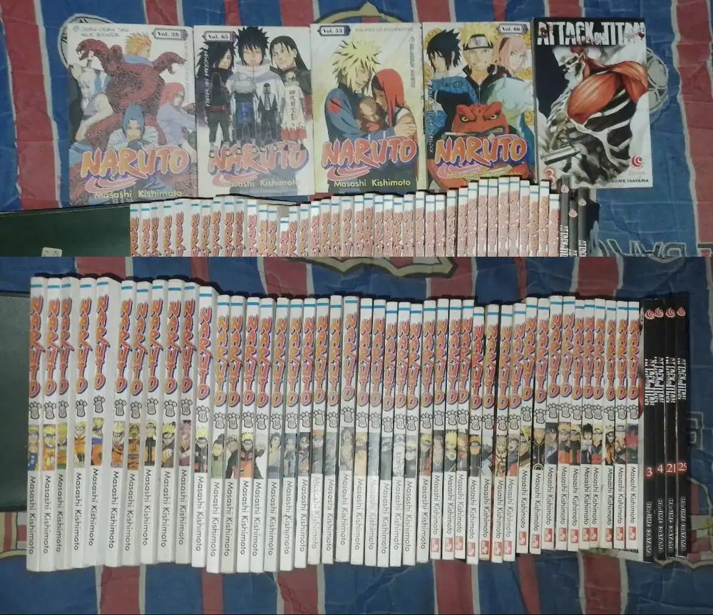 Dijual Komik Naruto & Attack On Titan