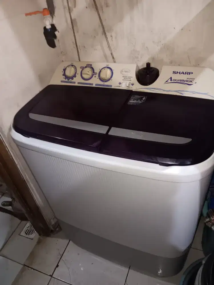 Jual cepat mesin cuci sharp aquamagic 8,5 kg