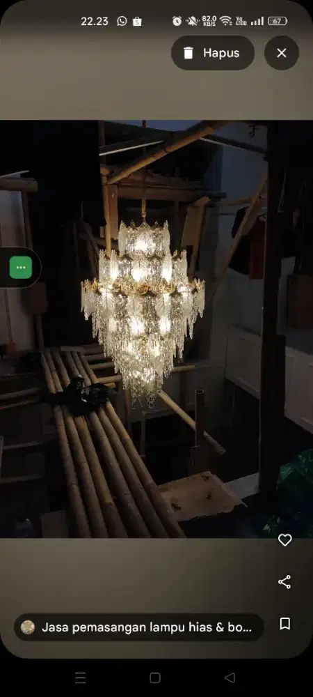 Jasa Pemasangan & bongkar lampu hias & service lampu hias