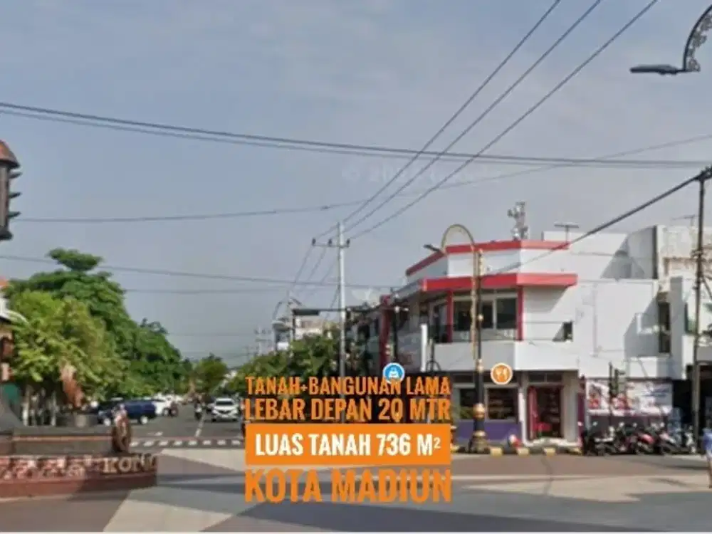 [L] Dijual Tanah+Bangunan Lama, Jl. Panglima Sudirman KOTA MADIUN Lokasi Berkelas