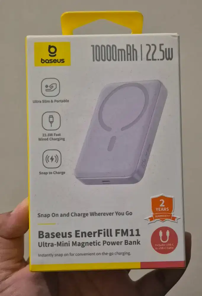 Dijual powerbank baseus 1000mAh | Ungu