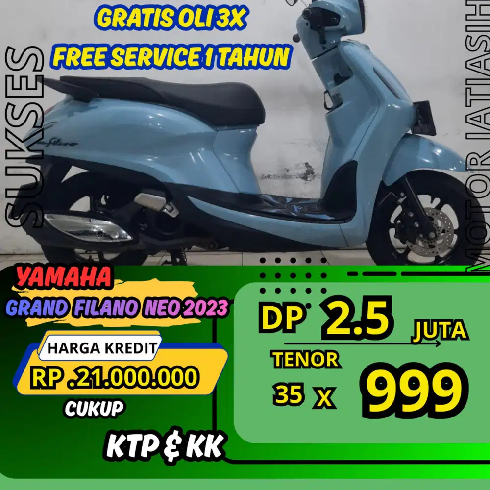 DP MURAH YAMAHA GRAND FILANO NEO 2023 DP 2.5 JUTA BISA CASH/KREDIT