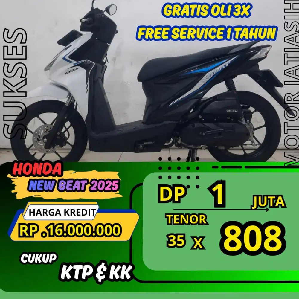 DP MURAH HONDA NEW BEAT CBS 2025 DP 1 JUTA BISA CASH/KREDIT