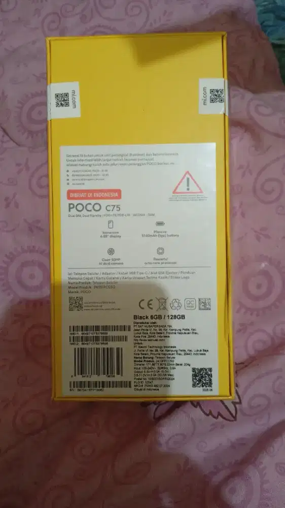 Poco c75 Black RAM 6/128GB