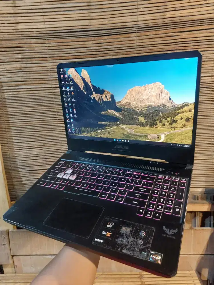 Laptop asus Tuf FX505DD Ryzen 5-3550H GTX1050 Ram 16/256GB hdd 1tb