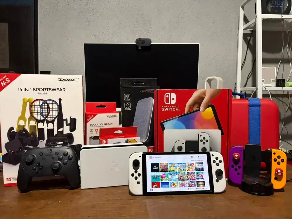 Nintendo Switch OLED 256 GB Bonus Banyak