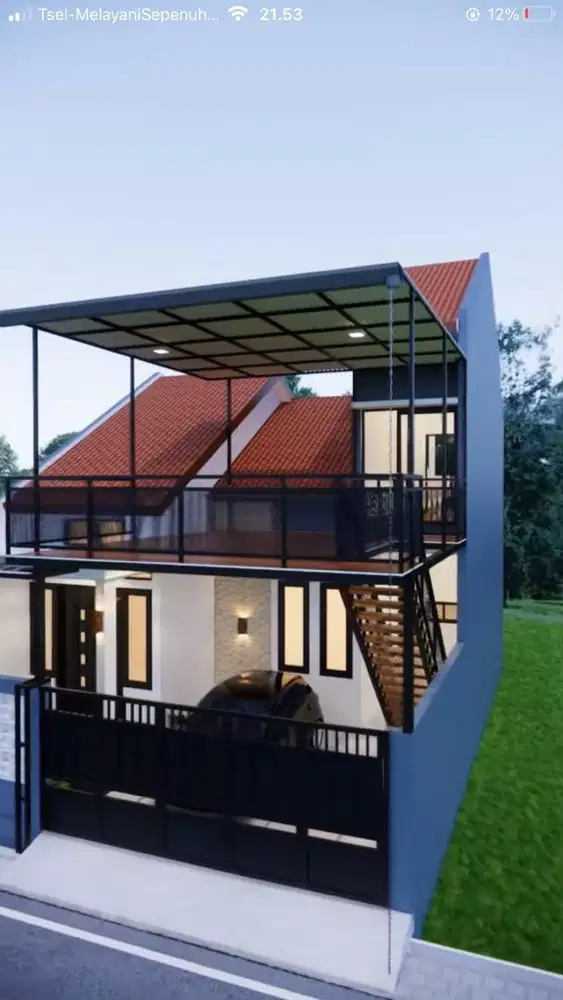 Kanopi mezanine balkon seki outdoor