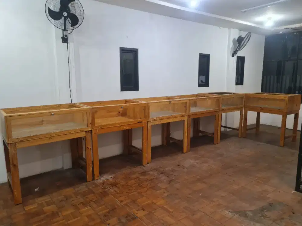 TORTO TABLE KANDANG TORTO SULCATA REPTIL KAYU UK 95 X 60 X 100 CM