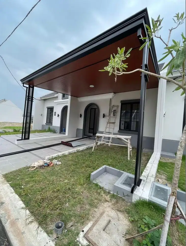 Kanopi plavon pvc modren