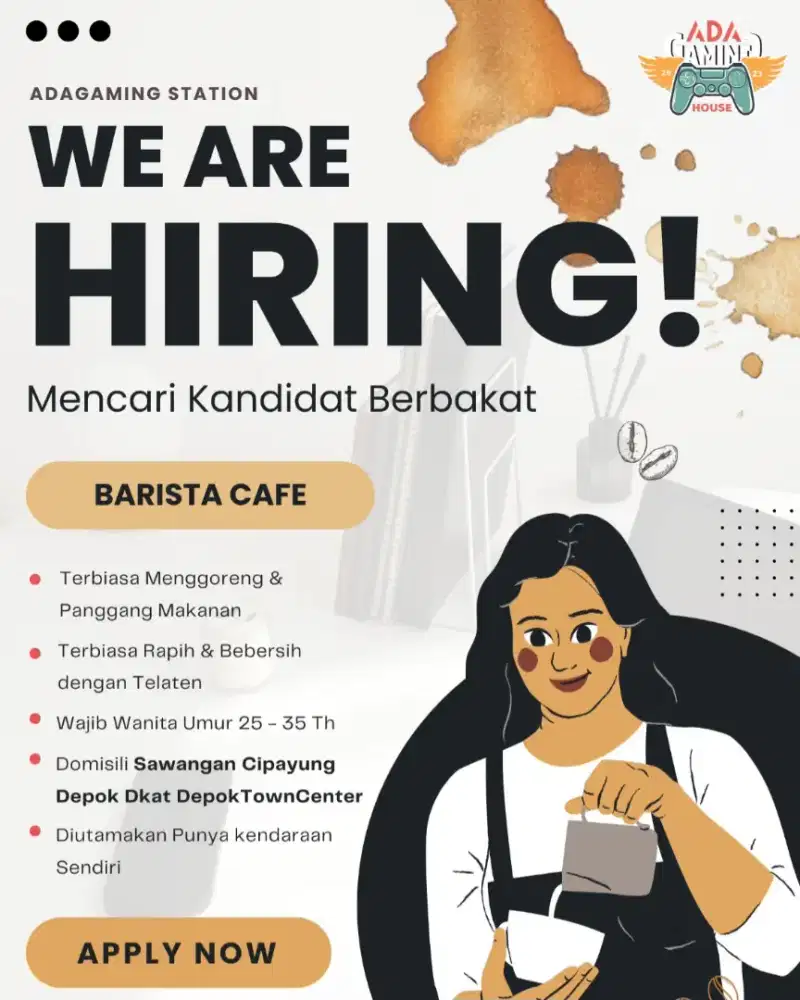 Barista Kedai Cafe