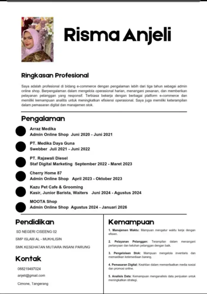 Saya sedang mencari Pekerjaan