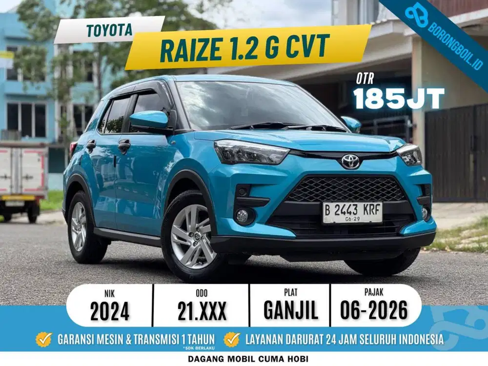 Toyota Raize 1.2 G CVT 2024 Biru Metalik