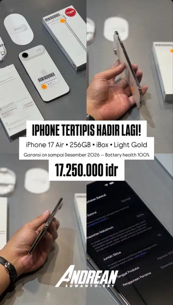 Second Iphone Air 256GB iBox Light Gold