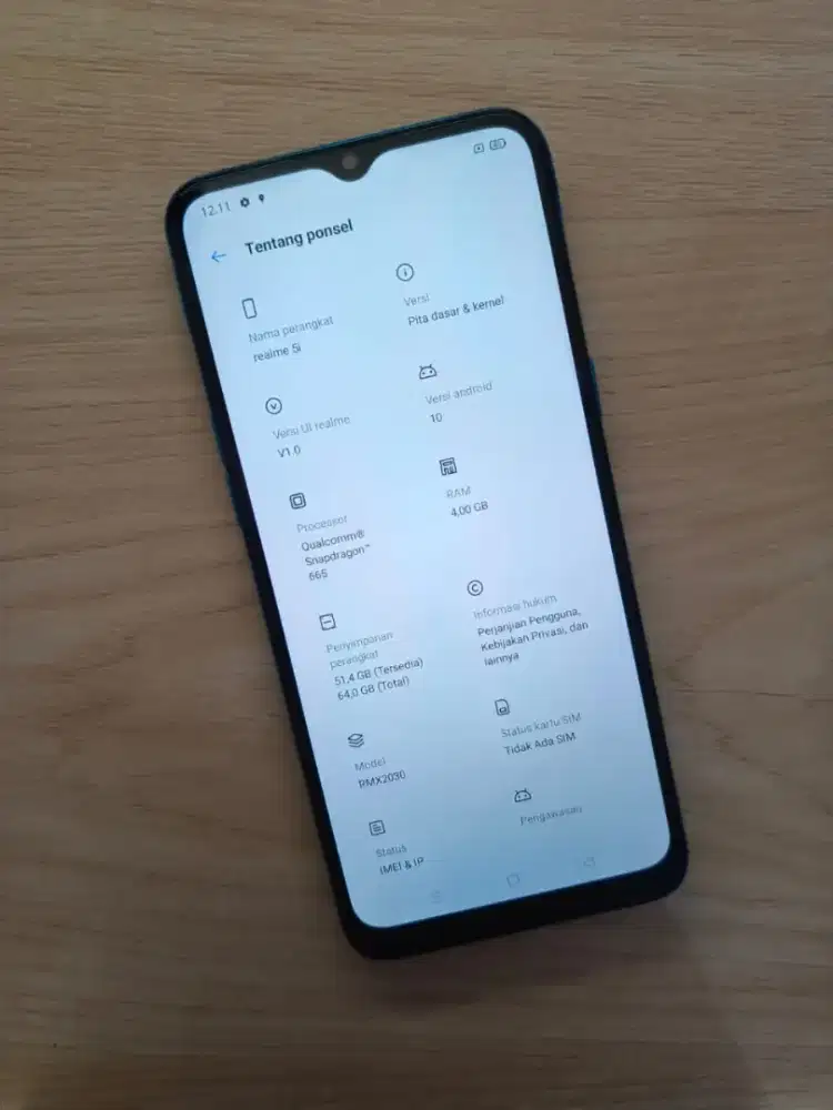 Realme 5i 4/64 Normal 100% - Handphone Bekas HP Second