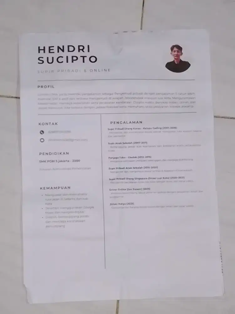 Drever bersedia kerja